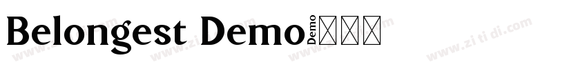 Belongest Demo字体转换